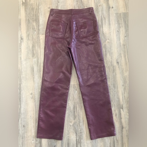 Wilfred The Melina Pant - Burgundy Faux Leather Pants - Picture 11 of 12
